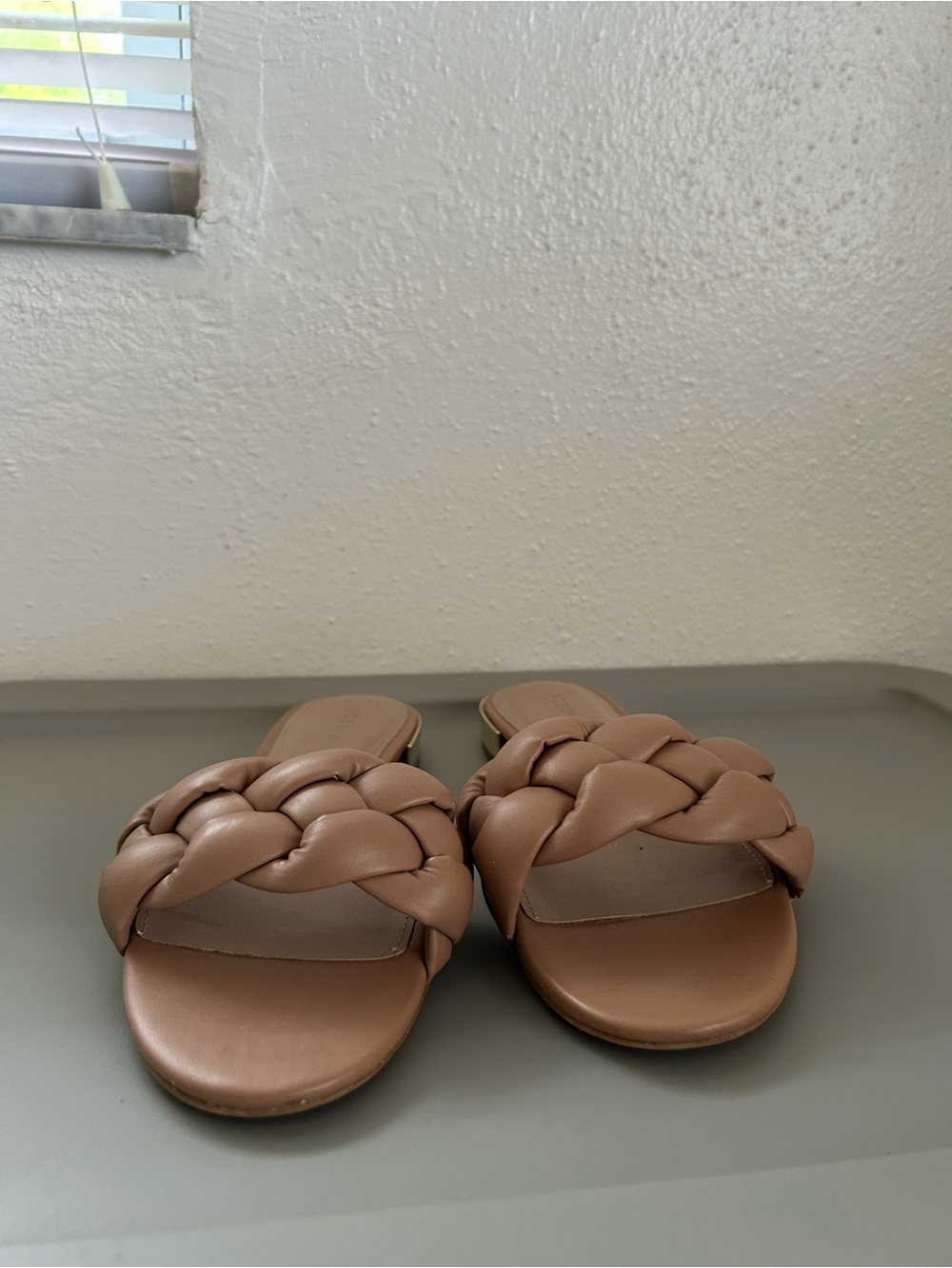 Braided Slide Sandals - Tan Women’s Slides